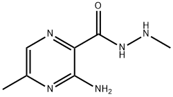 Pyrazinecarboxylic acid, 3-amino-5-methyl-, 2-methylhydrazide (8CI) Structure