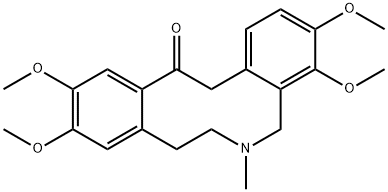 5,7,8,14-Tetrahydro-3,4,10,11-tetramethoxy-6-methyldibenz[c,g]azecin-13(6H)-one Struktur