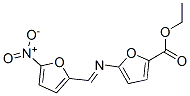 Ethyl 5-(((5-nitro-2-furanyl)methylene)amino)-2-furancarboxylate 结构式