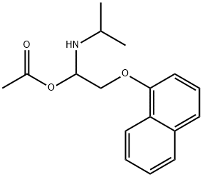 O-アセチルプロプラノロール 化学構造式