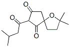 2,2-ジメチル-7-(3-メチル-1-オキソブチル)-1-オキサスピロ[4.4]ノナン-6,8-ジオン 化学構造式