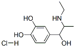4-[2-(ethylamino)-1-hydroxypropyl]pyrocatechol hydrochloride Structure