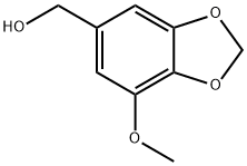 (7-甲氧基苯并[D][1,3]二氧戊环-5-基)甲醇, 22934-59-4, 结构式