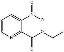 3-硝基吡啶-2-甲酸乙酯 结构式