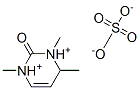 1H-3,4-dihydro-1,3,4-trimethyl-2-oxopyrimidinediylium sulphate Structure