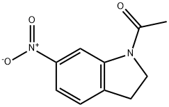 1-Acetyl-2,3-dihydro-6-nitro-1H-indole Struktur