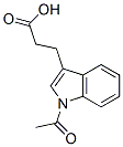 3-(1-acetylindol-3-yl)propanoic acid Struktur