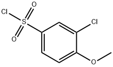 3-クロロ-4-メトキシベンゼンスルホニルクロリド 化学構造式