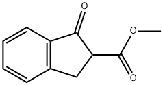 Methyl 1-oxo-2,3-dihydro-1H-indene-2-carboxylate 化学構造式