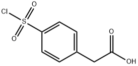 [4-(CHLOROSULFONYL)PHENYL]ACETICACID Structure