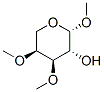 Methyl 3,4-di-O-methyl-beta-L-arabinopyranoside 结构式