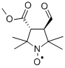 trans-3-Formyl-4-methoxycarbonyl-2,2,5,5-tetramethylpyrrolidin-1-yloxyl Radical Struktur