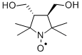 trans-3,4-Bis(hydroxymethyl)-2,2,5,5-tetramethylpyrrolidin-1-yloxyl Structure