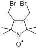 3,4-Bis(bromomethyl)-2,5-dihydro-2,2,5,5-tetramethyl-1H-pyrrol-1-yloxy Radical Structure
