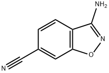 3-氨基-1,2-苯并异恶唑-6-甲腈 结构式