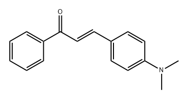 (E)-4-(ジメチルアミノ)カルコン 化学構造式
