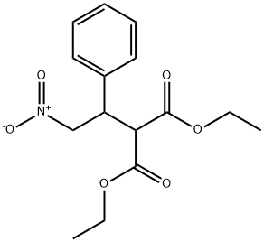 PROPANEDIOIC ACID, 2-(2-NITRO-1-PHENYLETHYL)-, 1,3-DIETHYL ESTER Structure