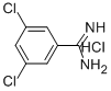 3,5-DICHLOROBENZENE-1-CARBOXIMIDAMIDE HYDROCHLORIDE Structure