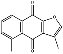 3,5-Dimethylnaphtho[2,3-b]furan-4,9-dione, 22985-02-0, 结构式
