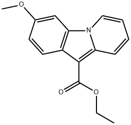 Pyrido[1,2-a]indole-10-carboxylic acid, 3-Methoxy-, ethyl ester Structure