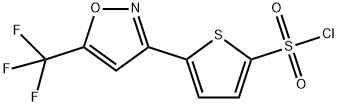5-[5-(TRIFLUOROMETHYL)ISOXAZOL-3-YL]THIOPHENE-2-SULFONYL CHLORIDE Struktur