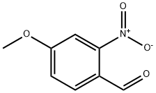 4‐メトキシ‐2‐ニトロベンズアルデヒド 化学構造式