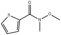 N-メトキシ-N-メチル-2-チオフェンカルボキサミド 化学構造式