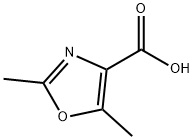 2,5-ジメチル-1,3-オキサゾール-4-カルボン酸 化学構造式