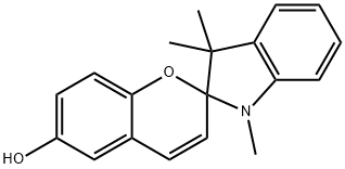 1',3',3'-トリメチルスピロ[2H-1-ベンゾピラン-2,2'-[1H]-インドール]-6-オール 化学構造式