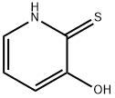3-ヒドロキシ-2-メルカプトピリジン 化学構造式
