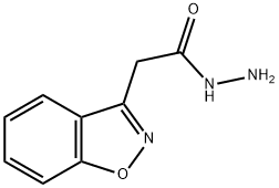 2-(1,2-苯并异恶唑-3-基)乙酰肼, 23008-70-0, 结构式