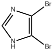 4,5-ジブロモ-1H-イミダゾール 化学構造式