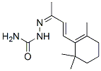 4-(2,6,6-トリメチル-1-シクロヘキセン-1-イル)-3-ブテン-2-オンセミカルバゾン 化学構造式