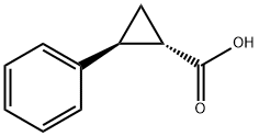 (1S,2S)-2-Phenylcyclopropane-1-carboxylic acid, 23020-15-7, 结构式