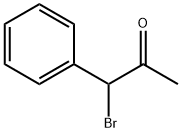 1-フェニル-1-ブロモ-2-プロパノン 化学構造式