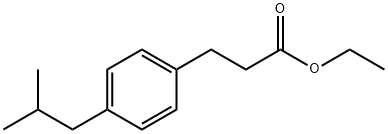 3-(4-ISOBUTYL-PHENYL)-PROPIONIC ACID ETHYL ESTER Structure