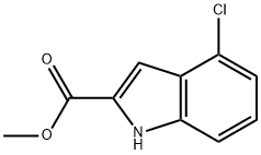 1H-Indole-2-carboxylic acid, 4-chloro-, Methyl ester Structure