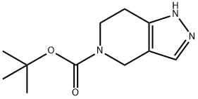 5-BOC-1,4,6,7-四氢吡唑[4,3-C]吡啶, 230301-11-8, 结构式