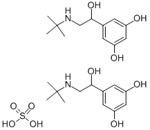 テルブタリン硫酸塩 化学構造式