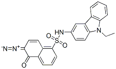 6-Diazo-N-(9-ethyl-9H-carbazol-3-yl)-5,6-dihydro-5-oxo-1-naphthalenesulfonamide 结构式