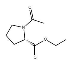 (S)-1-ACETYL-PYRROLIDINE-2-CARBOXYLIC ACID ETHYL ESTER Struktur