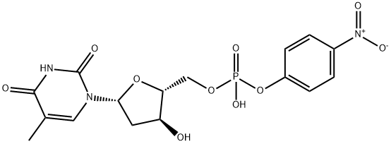 thymidine 5'-4-nitrophenyl phosphate Structure