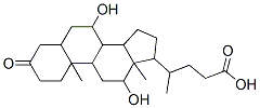 3-酮基-7ALPHA,12ALPHA-二羟基-5ALPHA-胆烷酸, 2304-89-4, 结构式