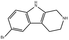 1H-PYRIDO[3,4-B]INDOLE, 6-BROMO-2,3,4,9-TETRAHYDRO- 结构式