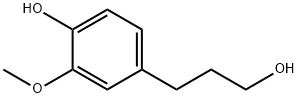 3-(4-ヒドロキシ-3-メトキシフェニル)-1-プロパノール 化学構造式