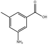 3-アミノ-5-メチル安息香酸 化学構造式