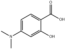 4-(ジメチルアミノ)-2-ヒドロキシ安息香酸 化学構造式