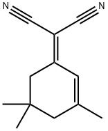 (3,5,5-三甲基环己-2-烯亚基)丙二腈, 23051-44-7, 结构式