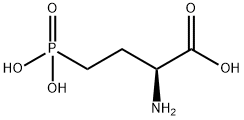 L(+)-2-氨基-4-膦酰基丁酸, 23052-81-5, 结构式