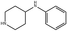 N-(4-ピペリジニル)ベンゼンアミン 化学構造式